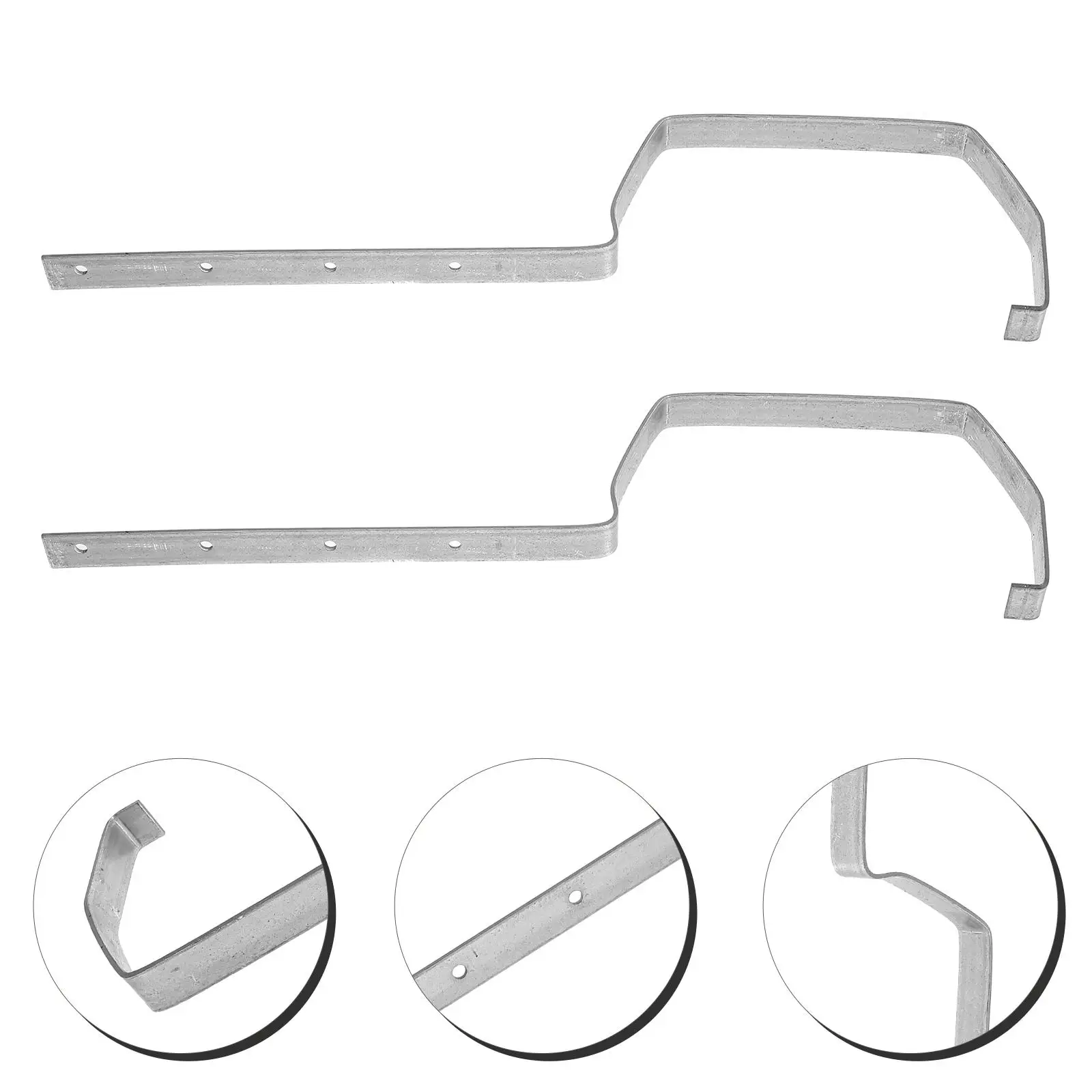 2 Pcs Gutter Bracket Rain Accessory Heavy Duty Holder Brackets Holders