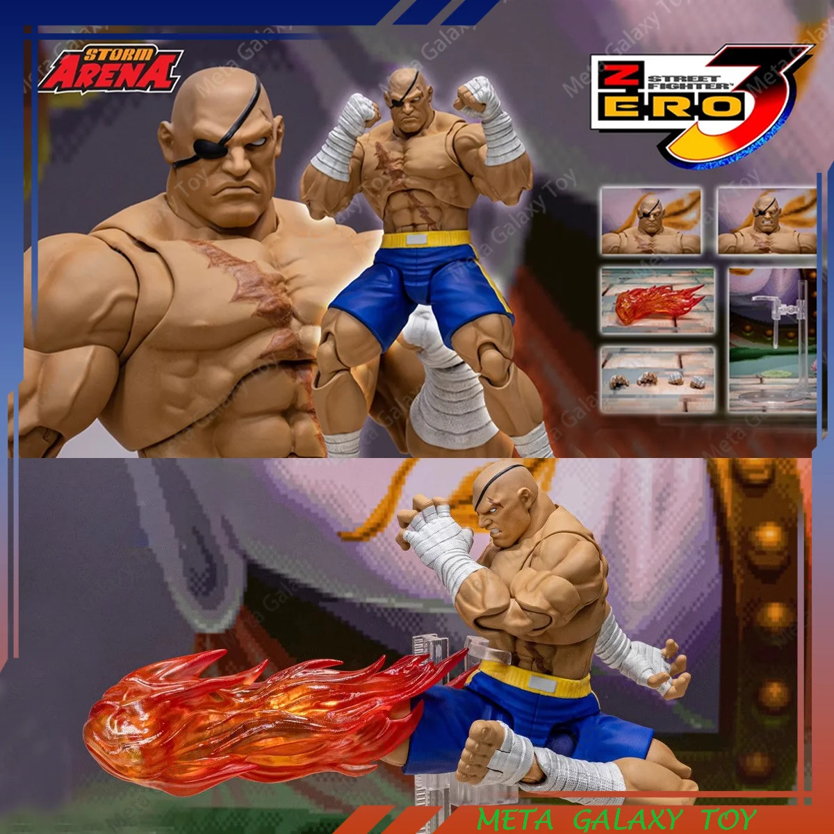 

Original STORM TOYS ST 1/12 Sagat Street Fighter 2 Series Action Figure Game Figurine Collection Movable Model Custom Toys Gift