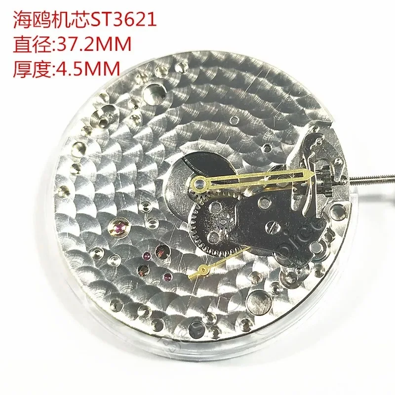 For ST3621/ETA 6498 Watch Men Women Wristwatch New 6498 Movement 17 Jewels Watch Hand Winding Mechanical Movement at 6 o'clock