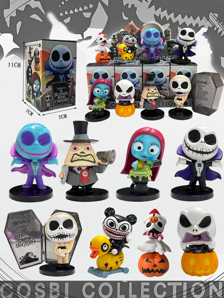 The Nightmare Before Christmas Blind Box Hot Figures Jack Sally Cosbi Sammlerfigur Puppe Freund Geburtstag/Weihnachtsgeschenke
