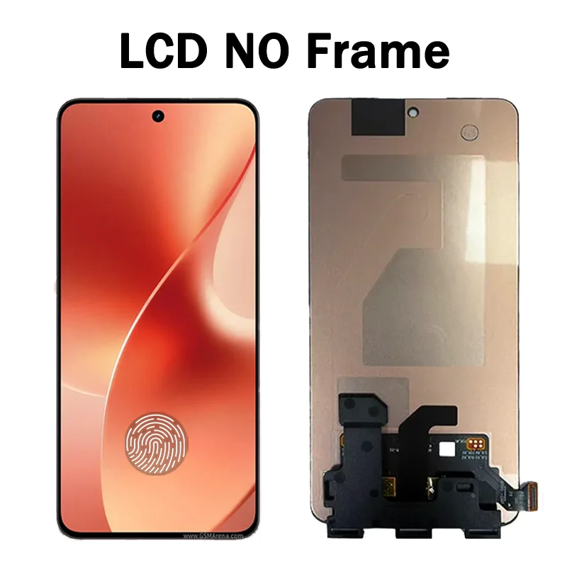 6.77인치 AMOLED Realme 15 5G용 LCD 디스플레이 스크린 터치 디지타이저 어셈블리 교체 부품 (프레임 포함)