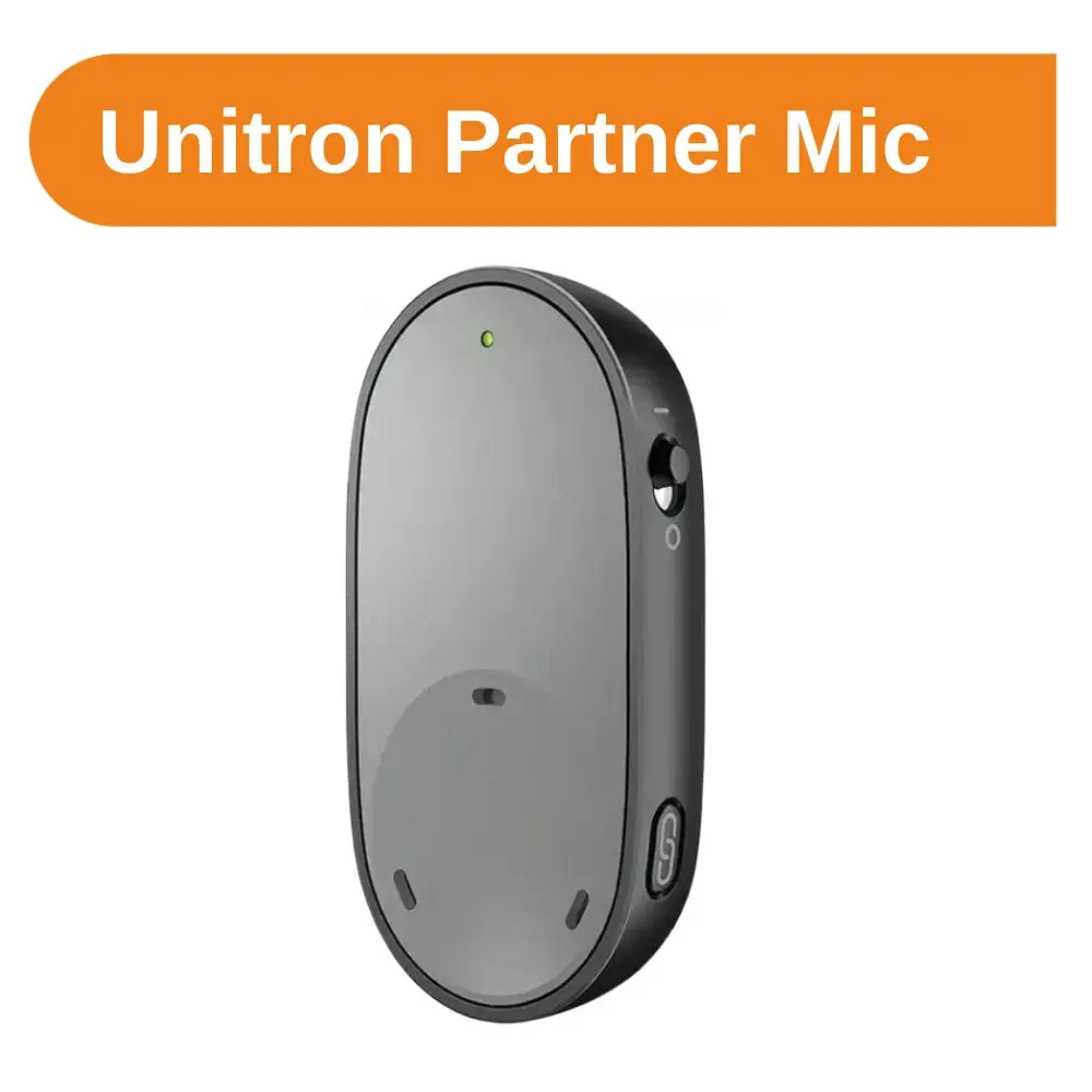 

Микрофон Unitron Partner — носимый на лацкане микрофон для одного преобразования в шумную среду