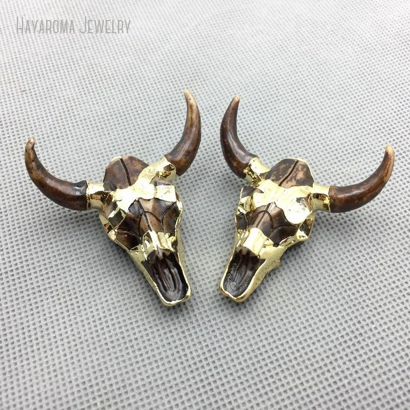 

10Pcs Desert Skull Longhorn Necklace Western Pendant Southwestern Jewelry Bohemian Jewelry Skull Charm Women's Gift