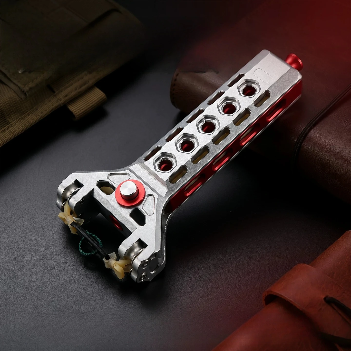 1pc Automatic Reloading Slingshot Set - High-precision Rapid-fire Slingshot for Outdoor Portable Hunting Equipment view 5