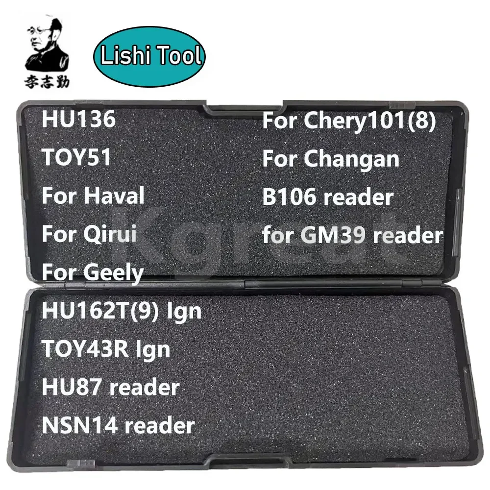 Penjualan terlaris LiShi 2 in 1 HU136 TOY51 HU87 NSN14 pembaca TOY3R Ign B106 untuk GM39 untuk Haval Qirui Chery Changan Geely tukang kunci alat