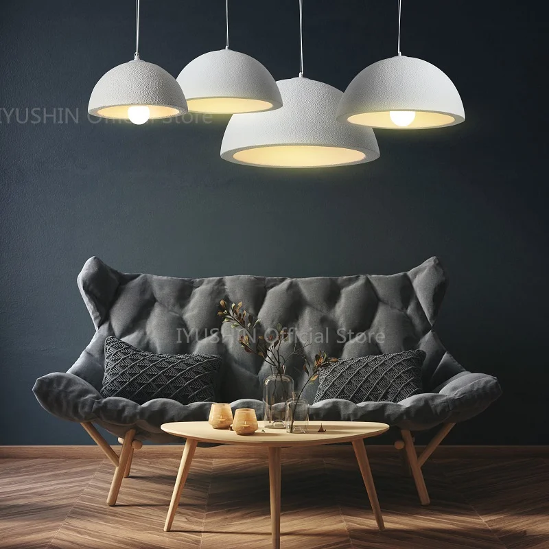 Imagem -06 - Nordic Wabi Sabi Chandelier Sala de Jantar Led Pendant Lights Bar Suspend Lamp Home Decor Loft Pendurado Luminárias Lustre E27