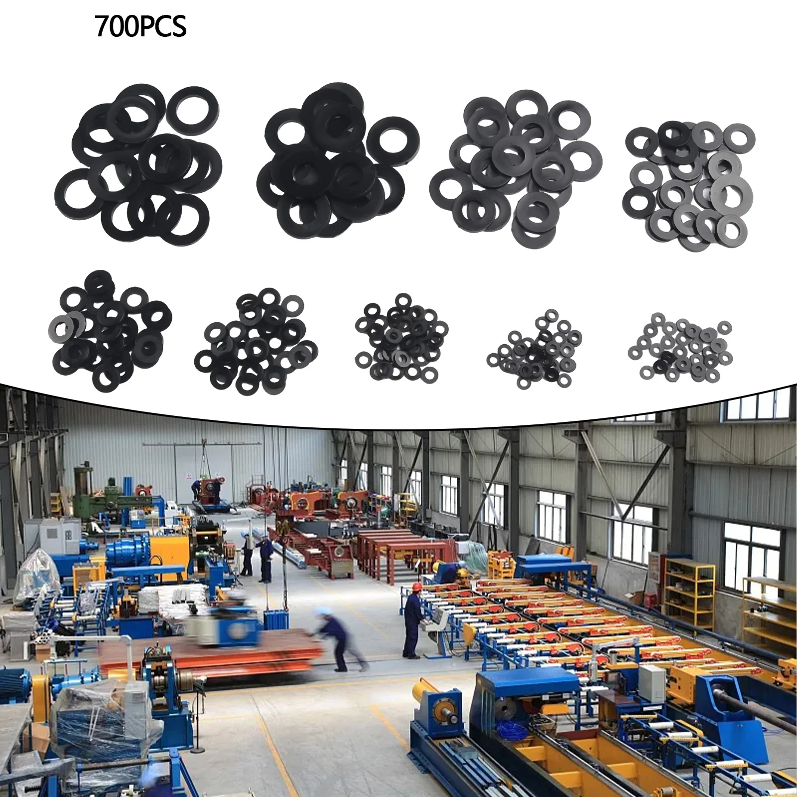 Practical & Nylon Flat Washer Gasket Set M2 Metric Bolt Screw Kit 700 Pcs for Various Applications Practical &