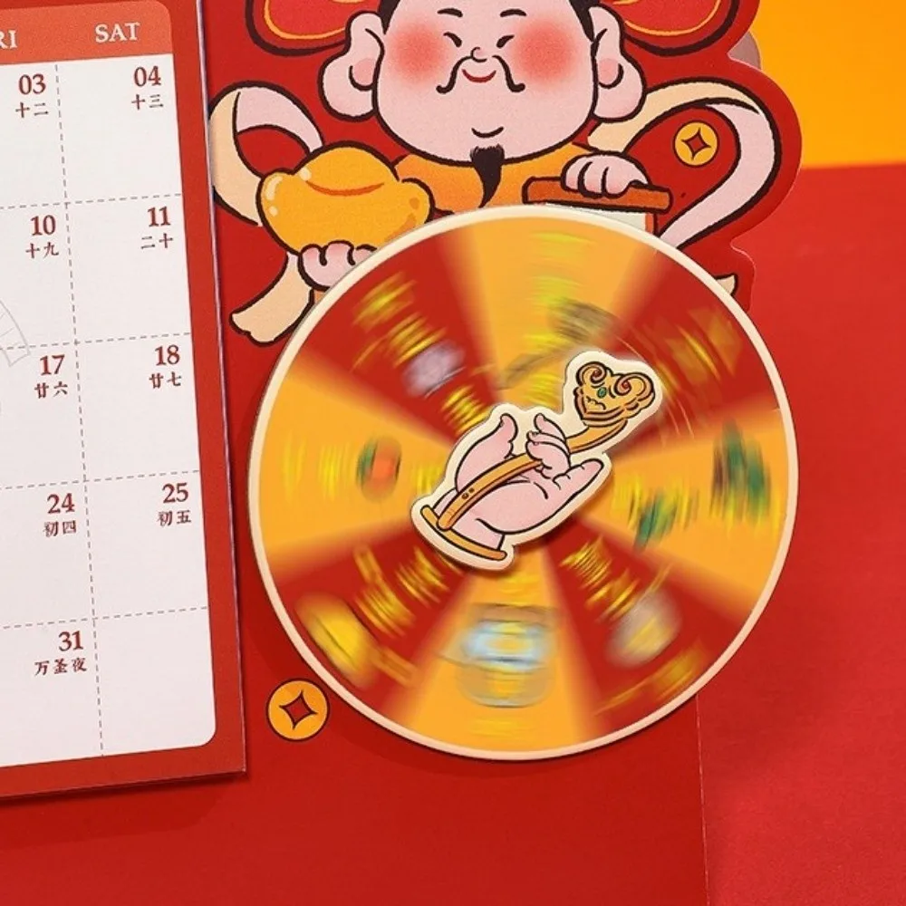 

Memo Pad Cartoon Table Calendar Traditional Double Coil Flip Calendar Monthly Funny Desktop Calendar Office