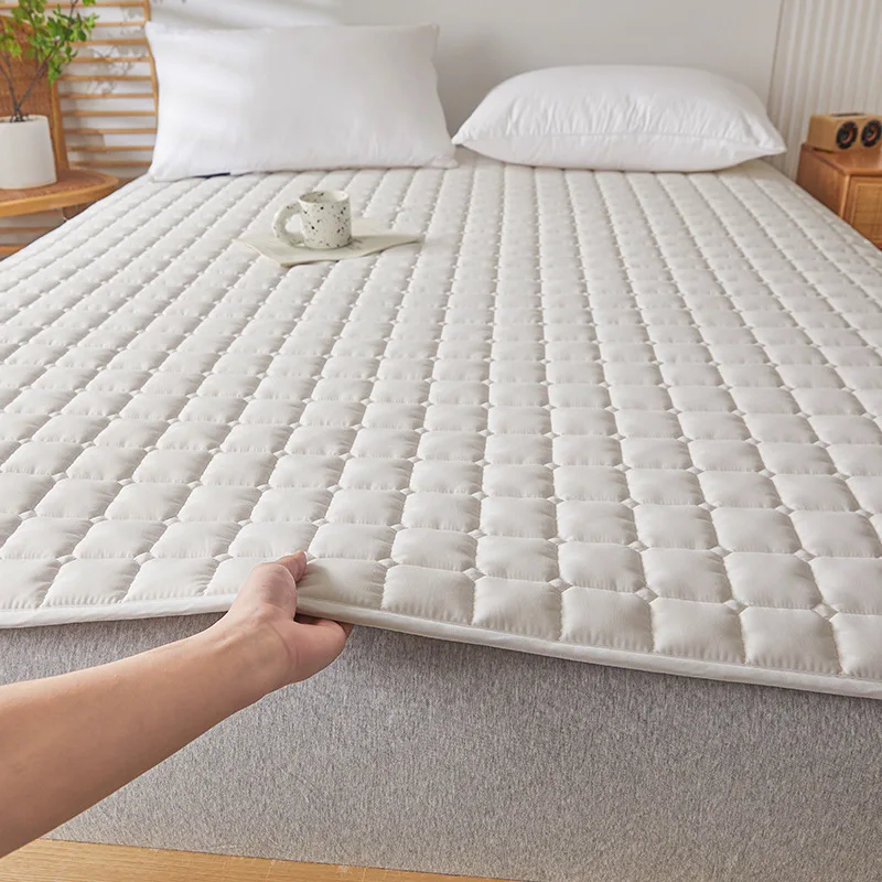 Soft Mattress Toppers Thin Anti Slip Mattress Protective Mat for Student Dormitory Single Double Bed Tatami Pad Machine Washable
