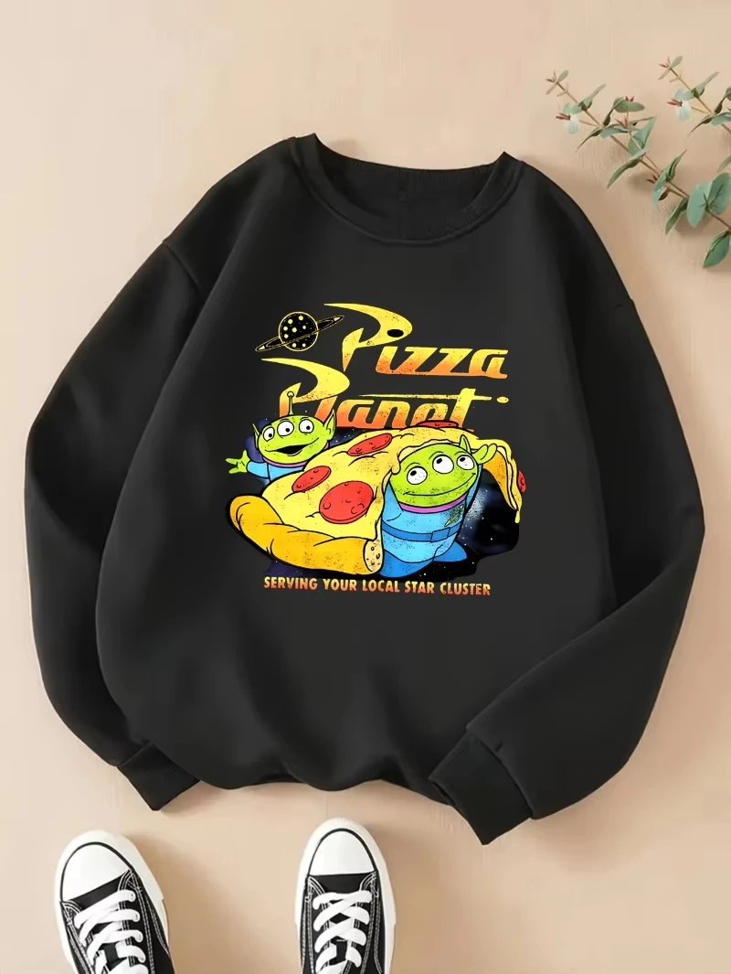 هوديس ديزني كارتون "Toy Story" بنمط ريترو مطبوع عصري ومريح كاجوال للرجال والنساء بتصميم كاجوال #1