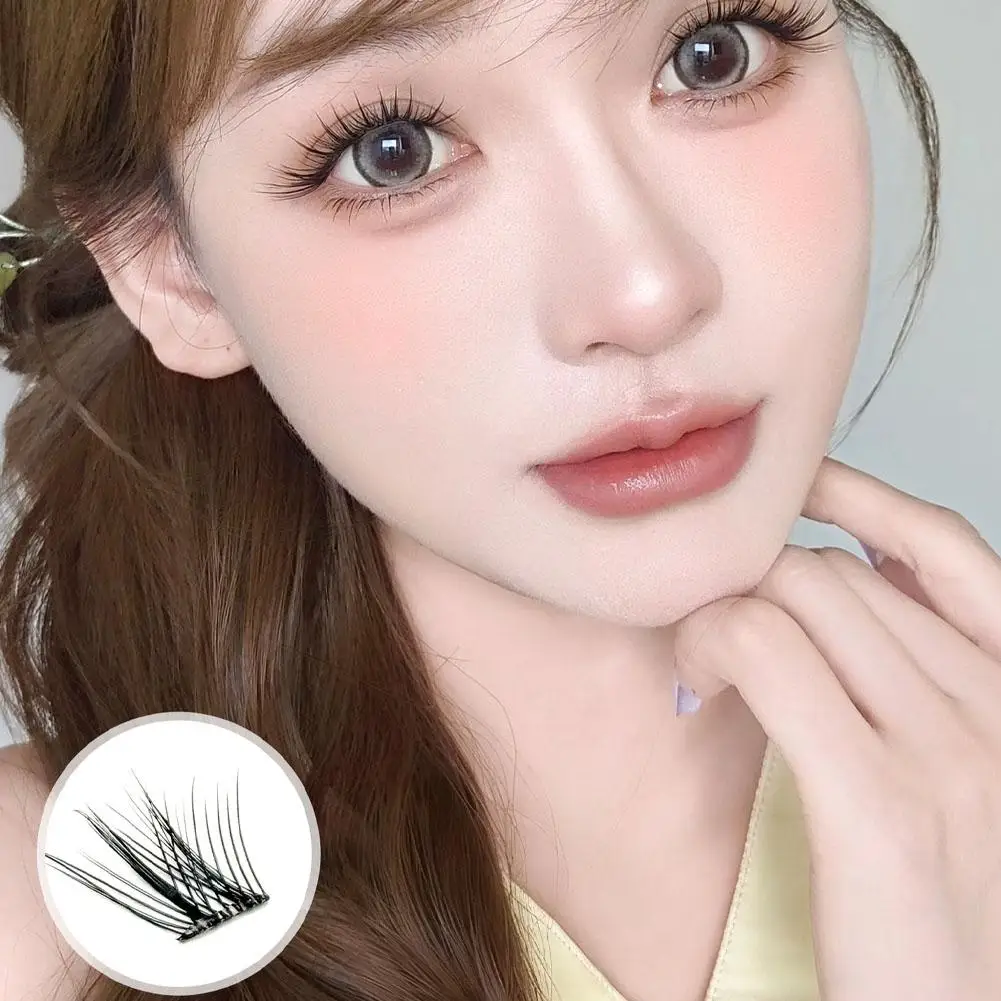 Faux-cils sans colle, sensation de greffage sauvage, épais et photogénique, Style renard, gros yeux, outil de maquillage
