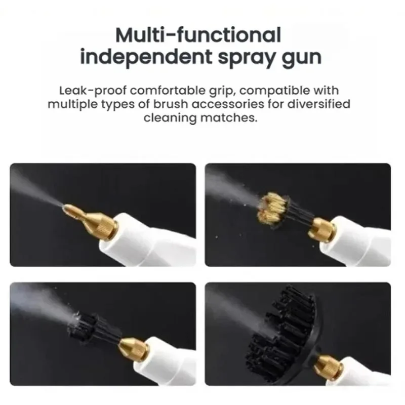 Mini Limpador a Vapor Portátil com Controle por Toque, Alta Temperatura e Alta Pressão, Máquina de Limpeza a Vapor para Casa, Cozinha e Janelas de Carro