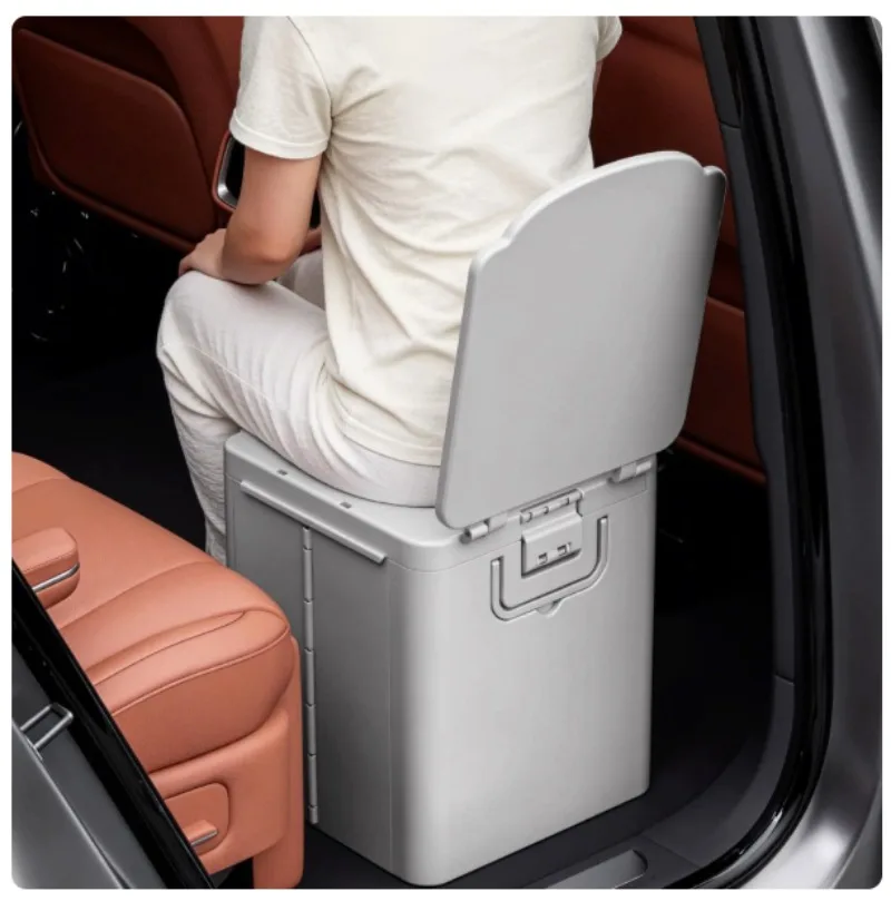 Foldable Portable Adult Toilet, Mobile Commode Bucket for Car, Camping & Outdoor Emergency Use