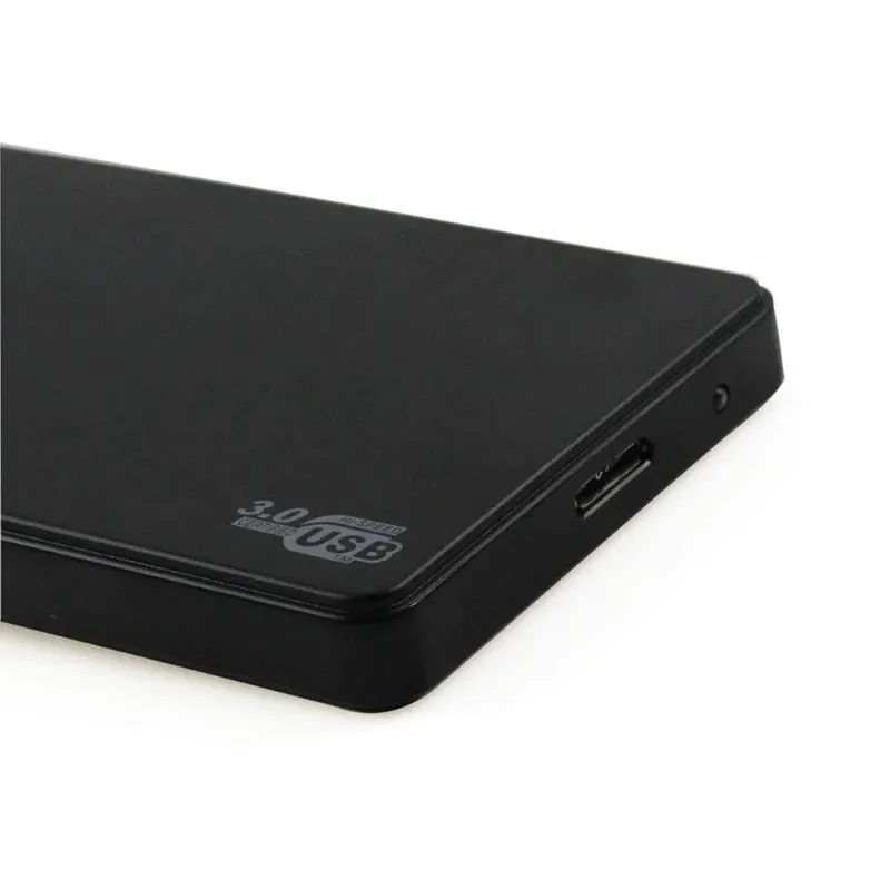 Obudowa dysku twardego 2,5 cala, czarna, bez demontażu, bez śrub, USB 3.0 do SATA, zewnętrzna obudowa dysku twardego mechanicznego SSD do PC