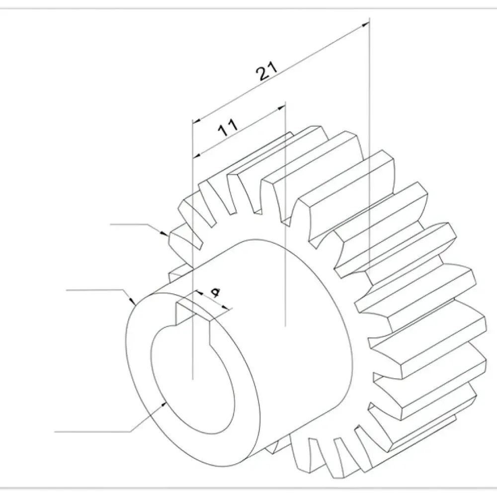High Performance Steel Gear For WMD20V WMD25VL JYP250V JYP250VF JYP290VF P30 Milling Machine Drive Gear Replacement Accessory