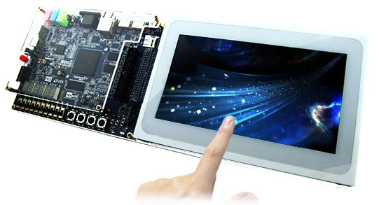 

Terasic DE1-SoC-MTL2 Development and Education Kit: Cyclone V SX SoC FPGA Dev Kit with Multi-Touch LCD & Multimedia Support