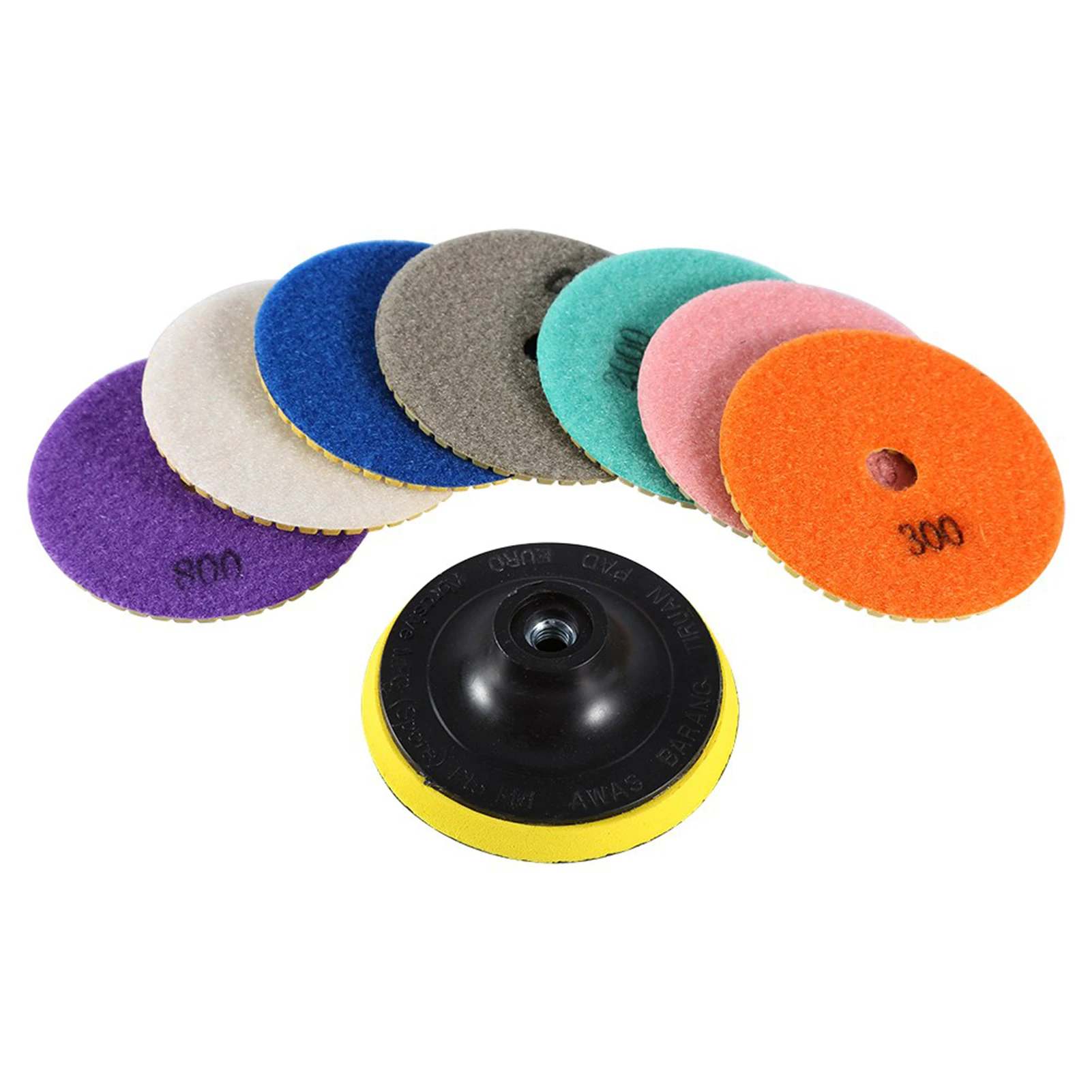 

Disc Polishing Pads One Set Wet Dry Polishing Pads Disc for Granite Marble Concrete Stone 4 Inch Polishing Disc