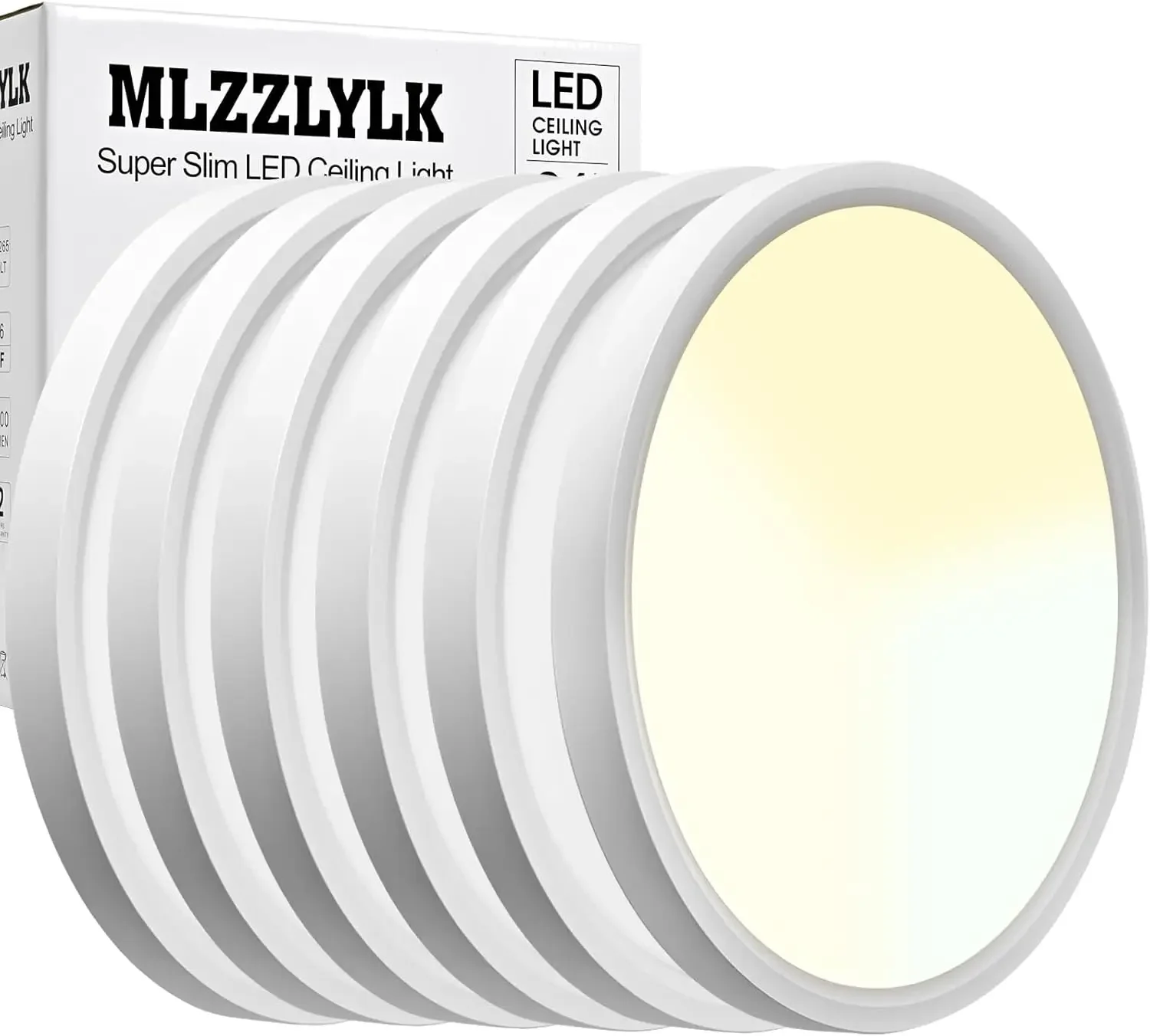 

6PK 15.8 inch LED Flush Mount Ceiling Light Fixture,36W Super Slim LED Ceiling Light 3600LM,3000K/4000K/6000K CCT Selectable,Clo