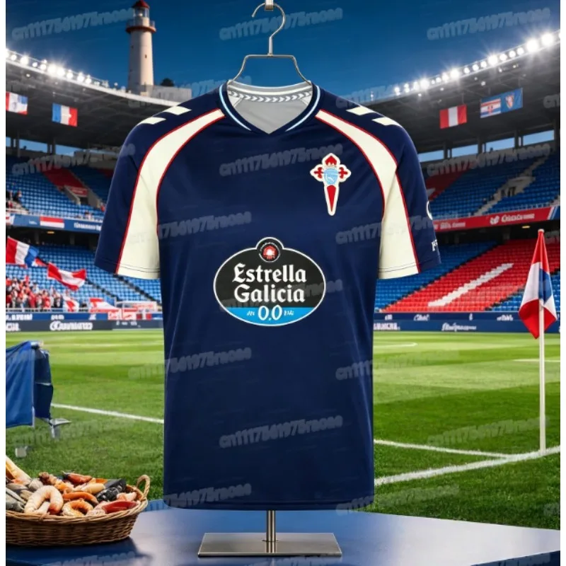 2026-27 New Spanish Football Jersey Celta Vigo Fan Outfit 3D Printed Training Match Quick Drying Sports T-shirt Family Kit