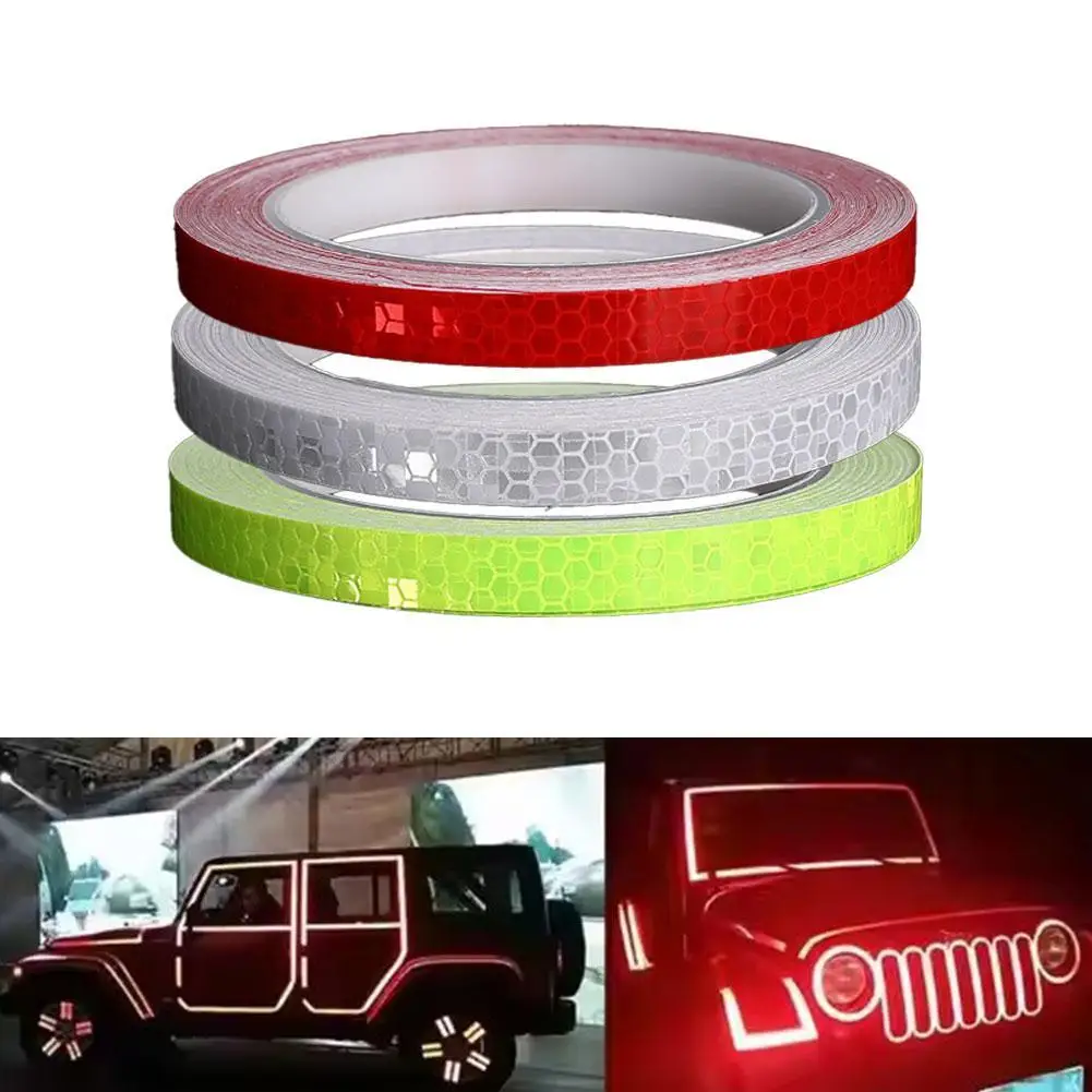 

Bike Wheels Reflective Stickers Cycling Fluorescent Reflect Strip Adhesive Tape for MTB Bicycle Warning Safety Decor