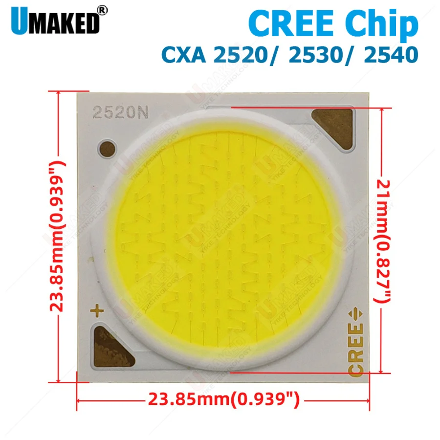 10pcs Original Cree CXA 2520 CXA2530 CXA2540 Nature White 4500K Warm White 3000K White 5700K COB Led Emitter Lamp diy bulb down