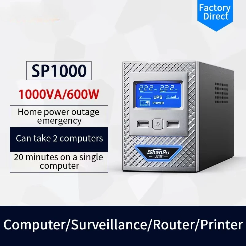 Tiempo de entrega corto sin conexión 1000va 2000va 3000va Línea de respaldo interactivo para computadora PC