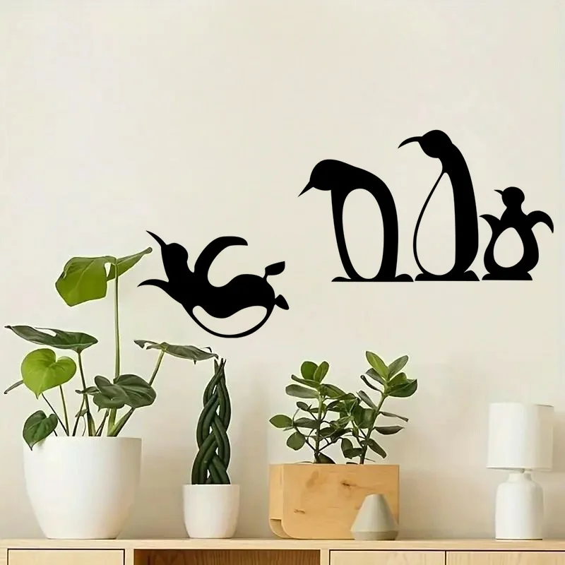 

Diving Penguin Stickers, Bedroom Entryway Living Room Porch Home Decoration Wall Stickers, Removable Stickers