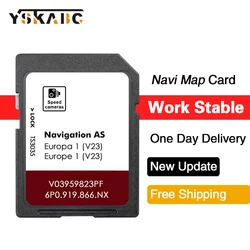 UK Europe AS V23 Ateca Navi System 2026 Maps Sat Nav Navigation GPS SD Card 32GB for Seat AS GPS Tracker