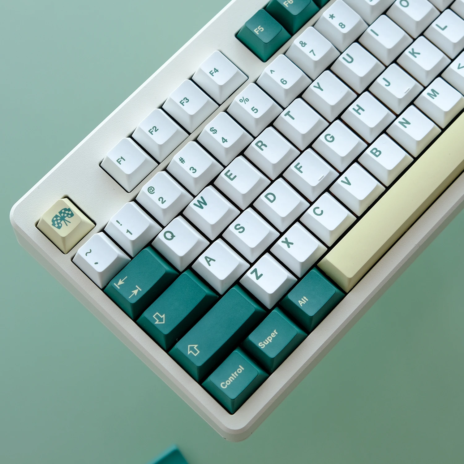 GMK racing green original factory height keycap pbt sublimation mechanical keyboard cap 125 cap keyboard