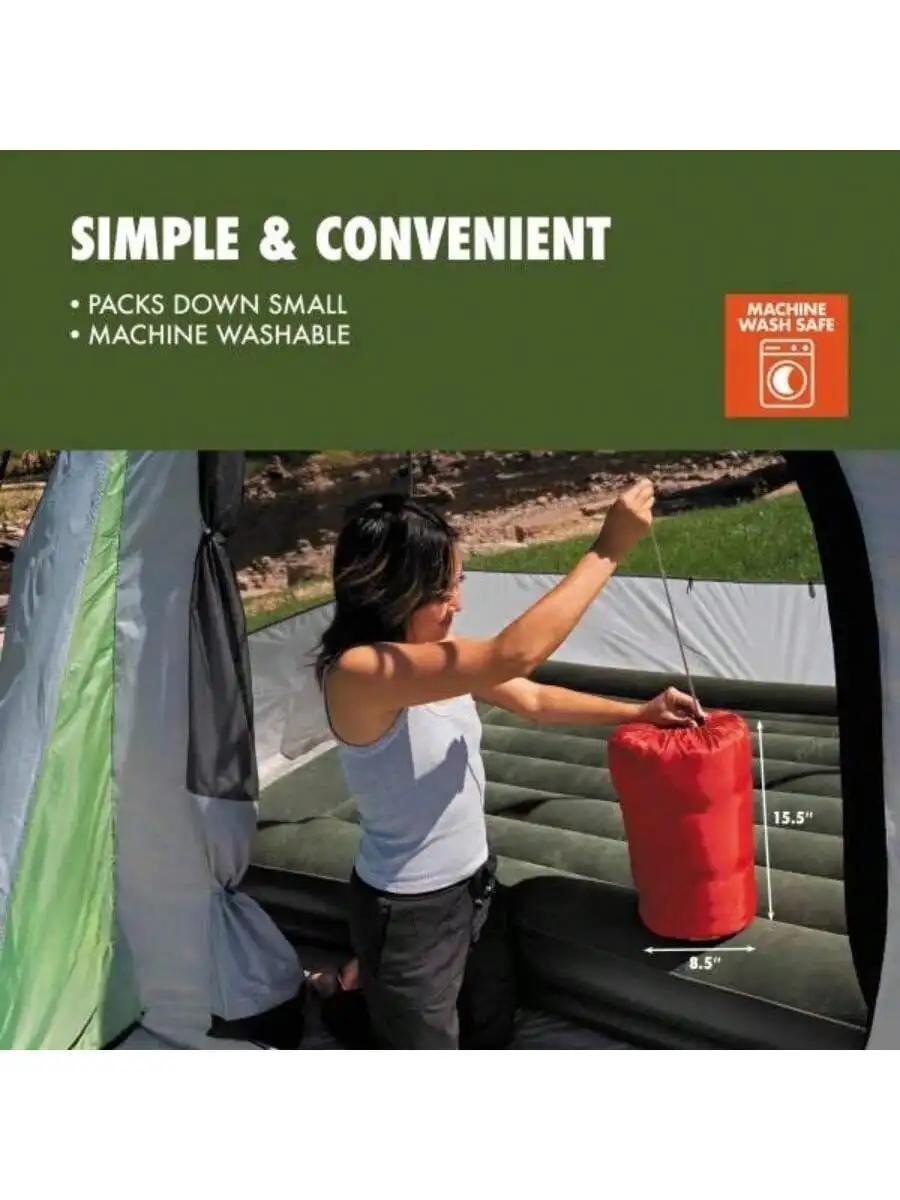

Rectangular Sleeping Bag 50°F Compact Warm For Spring Fall Camping