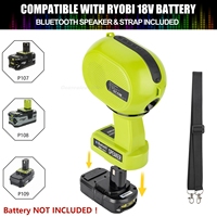 Bluetooth Speaker for Ryobi 18v Battery Portable Speaker with USB-A/C Charging Dual Pairing Stereo Speakers for Jobsites Camping