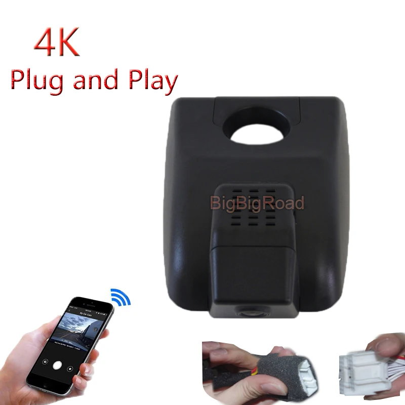 4K Plug And Play For Toyota RAV4 RAV-4 Wildlander 2019 2020 2021 Harrier Venza 2022 Wifi Car DVR Video Recorder Dash Cam Camera