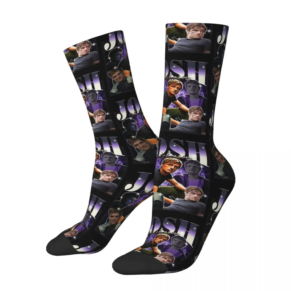 Josh Hutcherson 90s Men Women Happy Socks Outdoor Novelty Spring Summer Autumn Winter Stockings Gift