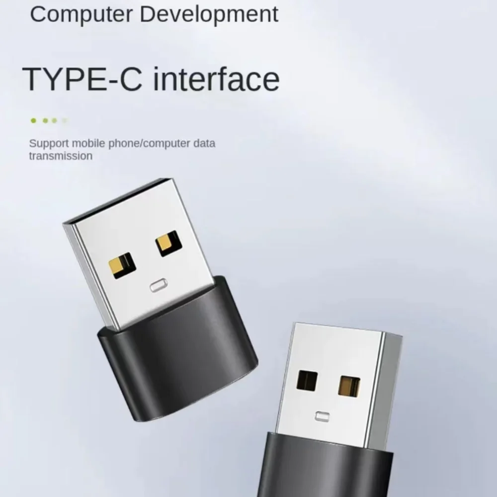 2 قطعة USB إلى USB C محول آيفون 17 شاحن سيارة نوع C محول أنثى إلى ذكر محول متوافق مع آيفون 15/16 برو #3