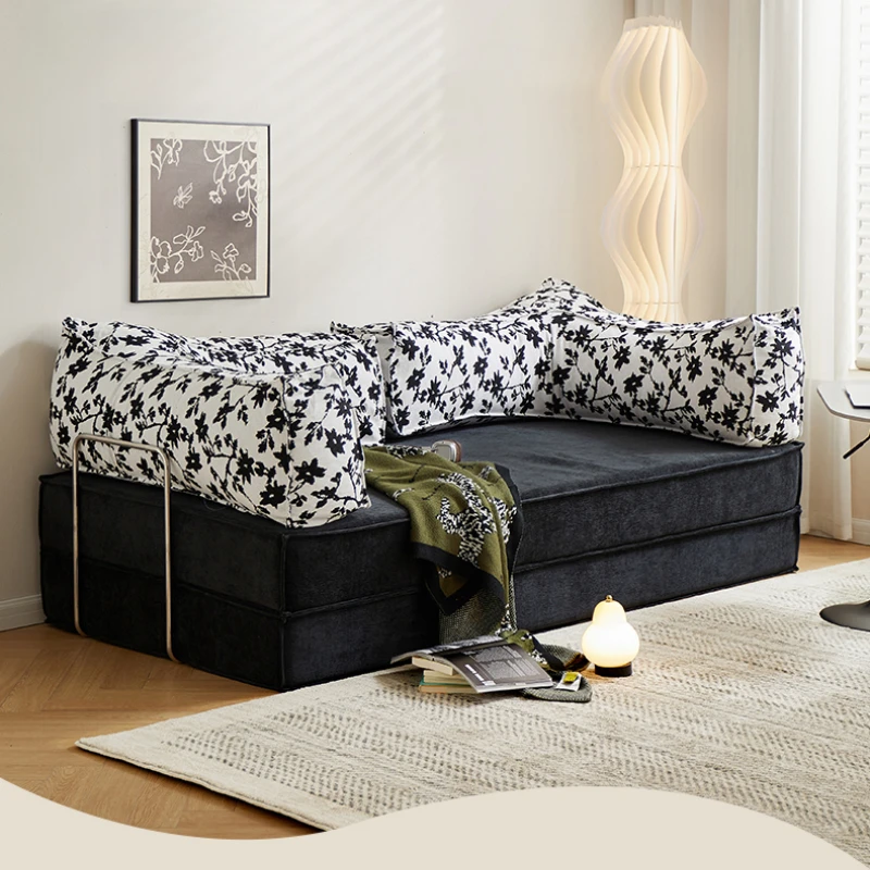 

Postmodern Living Room Sofa Bed Folding Apartment Fabric Module Double Sofa Bedroom Puffs Princess Muebles Trendy Furniture