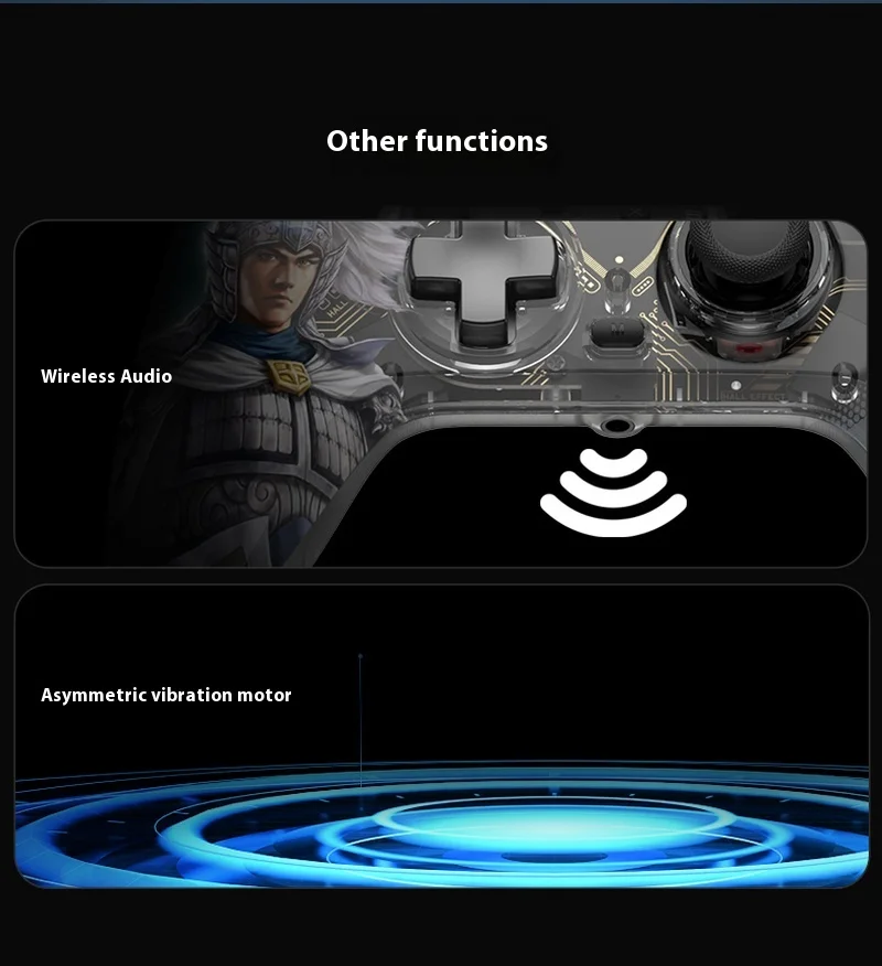 RedMagic Phantom Blade Pro Sangokushi Limited Nirkabel 1000HZ Pengendali Game Uap Xbox NS PC Basis Aluminium Hall Pemicu PC