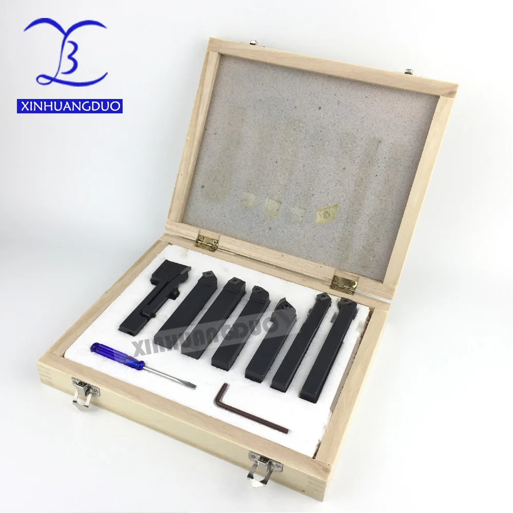 

16mm 7pcs/set indexable carbide turnnig lathe cutter tool set none Titanium wholesale