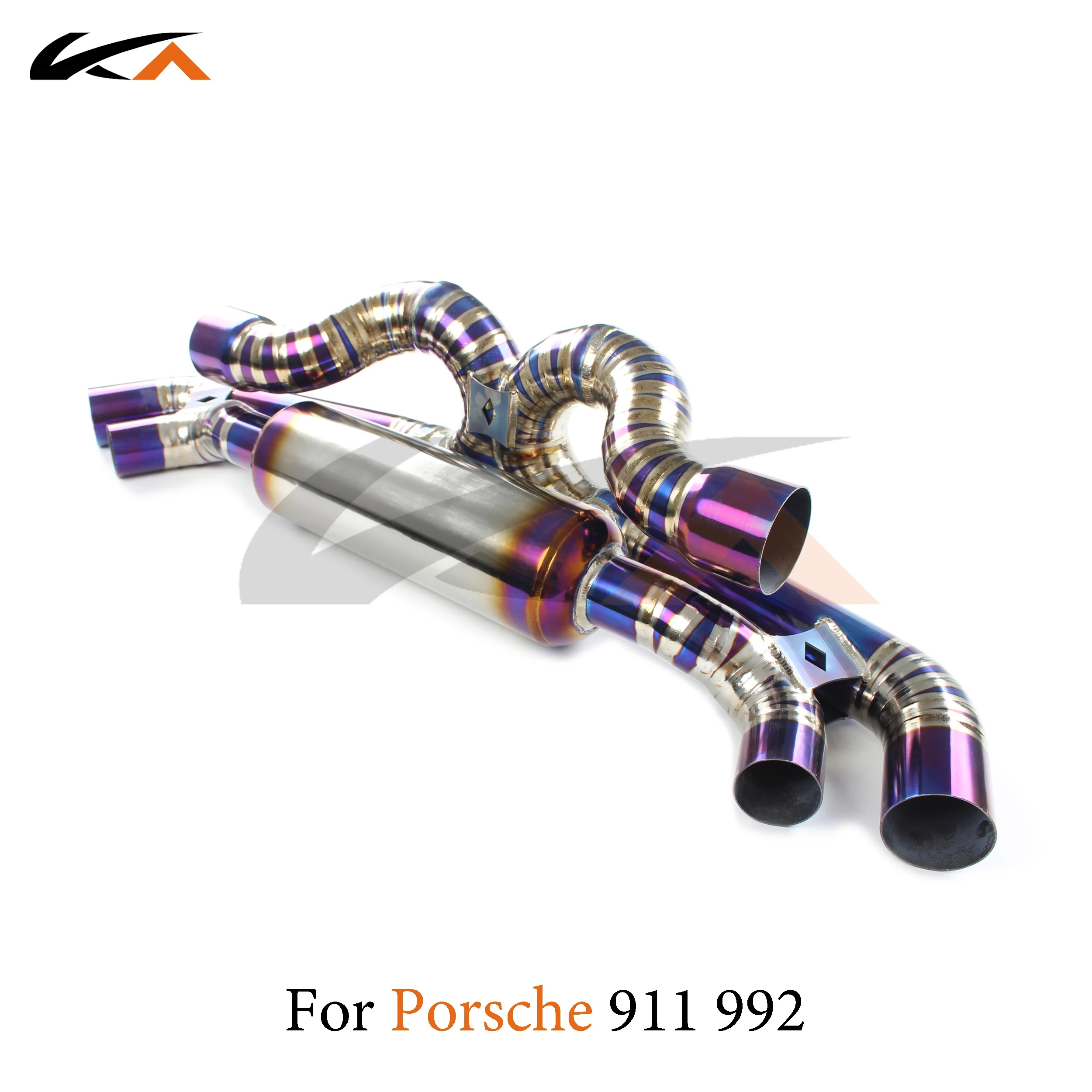 

KA Tuning exhaust system parts titanium alloy catback for Porsche 911 992 rear section performance muffler valve