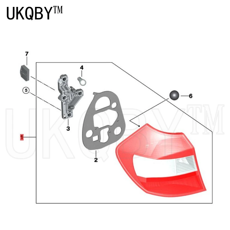 BMW用テールライト,1システム,e87,116i, 118i, 130i, 63216924502, 63216924501