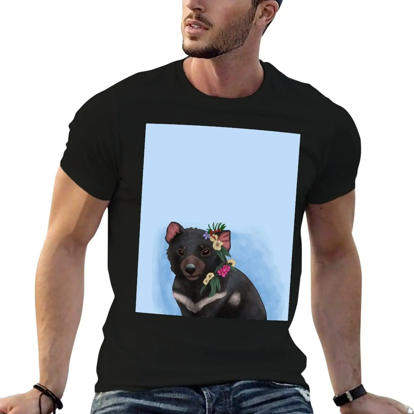 

Pastel Tasmanian Devil T-Shirt cotton t shirts man 100% man t shirts for men casual T-Shirt
