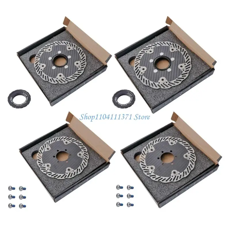 

P9FC Montain Bike Brake Disc Center Lock Rotors Conversion Alloys Lock Brake Disc Scooters Bicycles Accessories