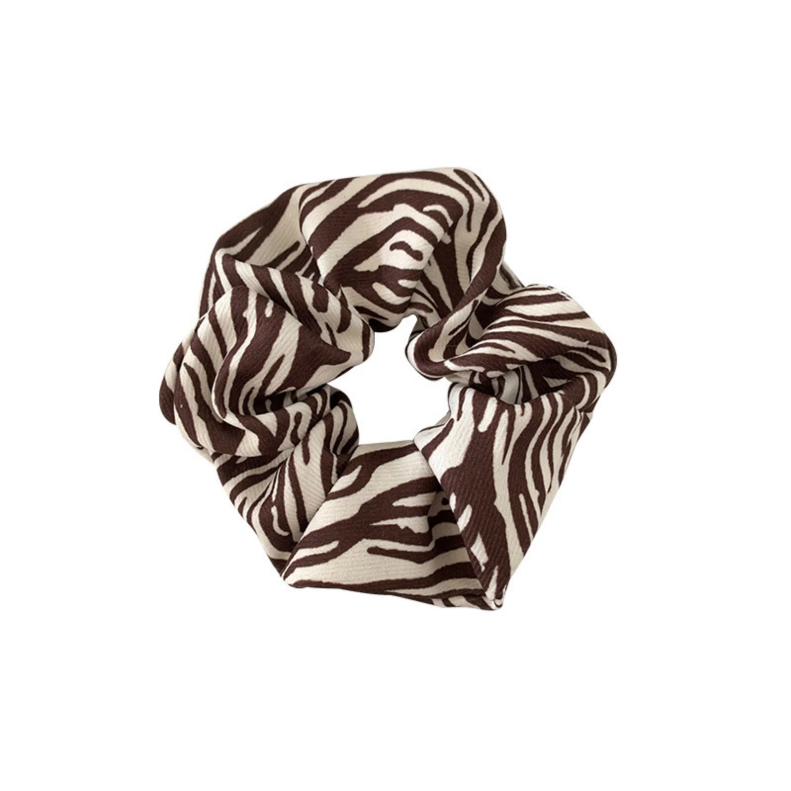 Zebra Striped Print Scrunchie Casual,Animal Print Hair Ties Ponytail Holders Hair Elastics Hair Rubber Bands Scrunchies Hair Rop
