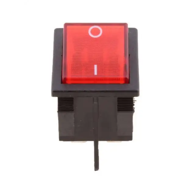 4x 4-Pin 2 Position on-Off Red Lighted Rocker Switch Car Truck Boat Waterproof