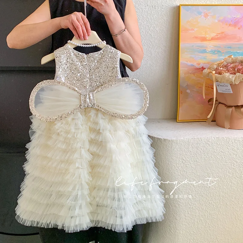 Toddler girls Sweet summer dress children clothing new style girls dresses fashion 3