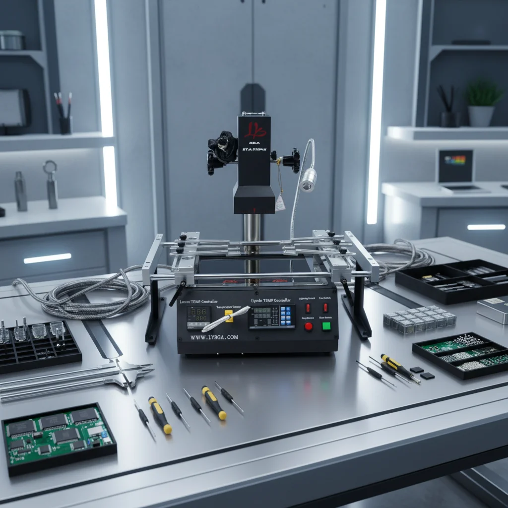 

IR6500 V.2 BGA Repair Rework Solder Station 2 Zones Infrared 2300W PC410 Software Control