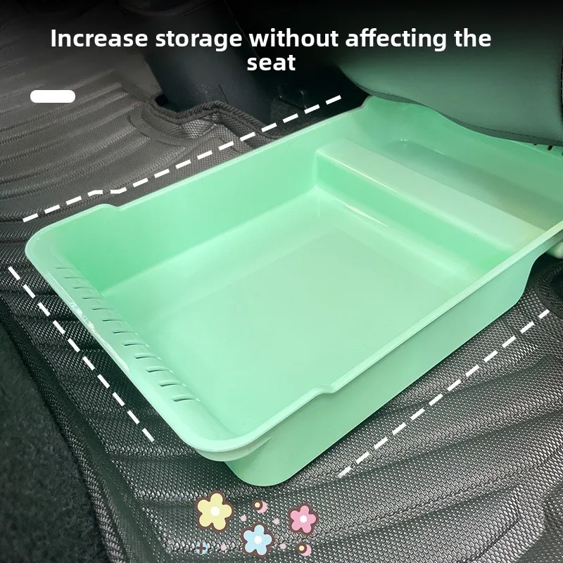 nder Seat Storage Box for BYD Seagull/Atto 1, Front Seat Pull-Out Drawer Organizer, ABS Plastic Interior Accessory