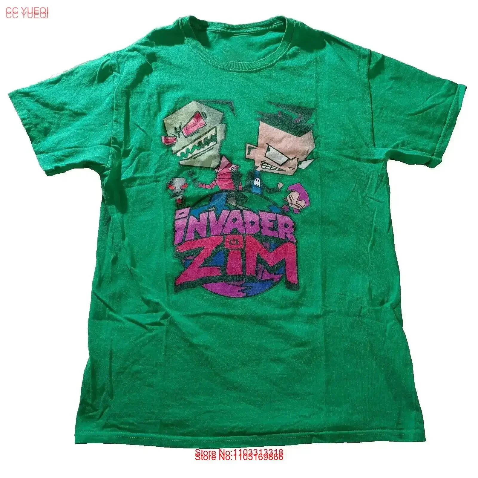 Invader Zim Turf Green T Shirt 100 Cotton Best 8D464 vintage Washed Slightly Stretched Top For Everyday Wear Breathable