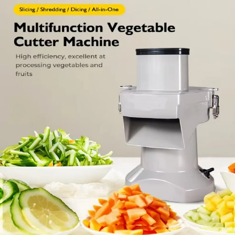 Electric Industrial Food Onion Plantain Veggie Potato Chips Fruit Vegetable Chopper Slicer Slicing Dicer Cutter Cutting Machine