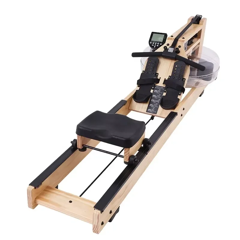 Household Indoor Water Rowing Machine Commercial Wooden Fitness Equipment for Home Gym Workout Exercise