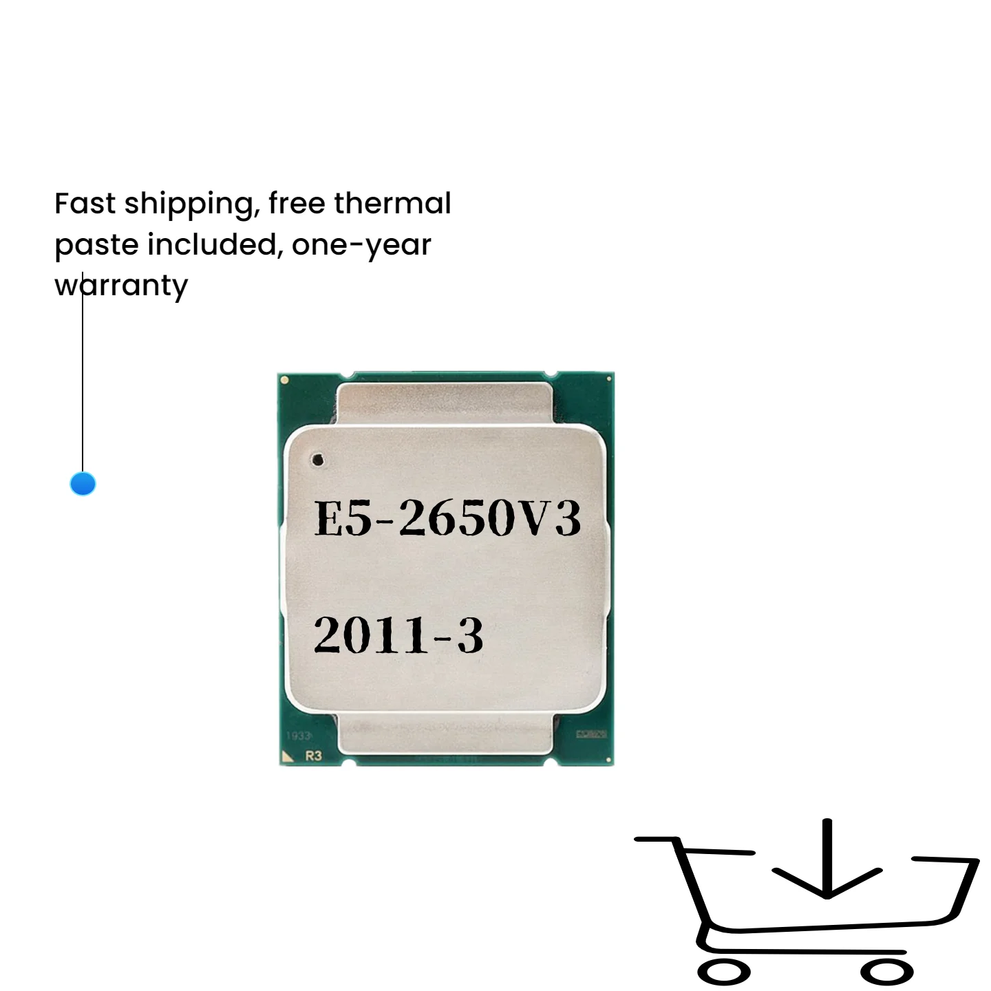 

Xeon E5 2650 V3 2650v3 2,3 ГГц 10-ядерный 20-поточный процессор LGA 2011-3